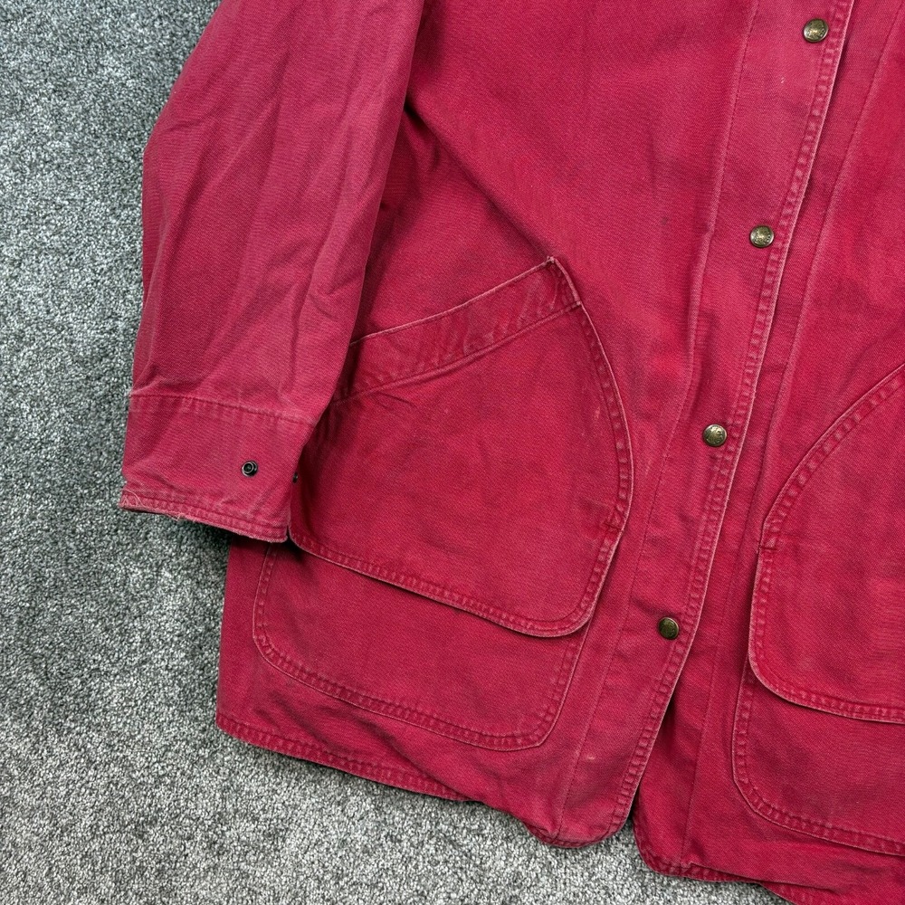 Woolrich Crimson Utility Jacket with Black Collar - Picture 4 of 8